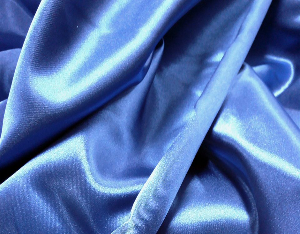 Alti Mora luxury scarf Blue silk